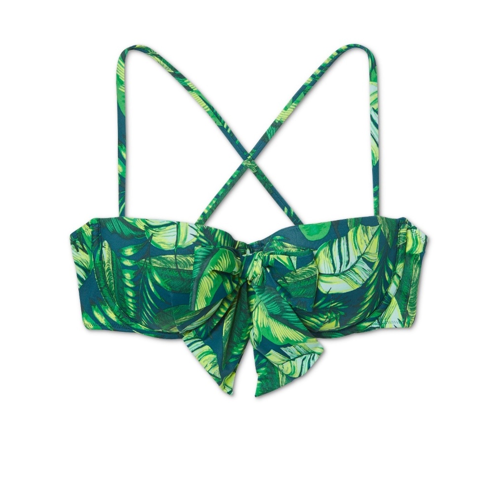 4/$25!! Shade & Shore Bikini Top Palm Print